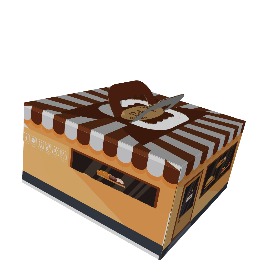 Bakery house cake