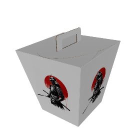 Upper wide and lower narrow tube box