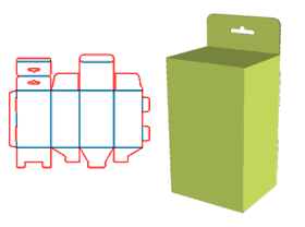 Lock bottom tube box, tab molding, latch locking port, transport packaging, cosmetic packaging design, food packaging structure design