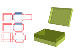  The opposite opening of the heaven and earth cover V slot, the inner box V slot