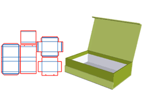 Double-door flip box, The box gray plate inside the box is half worn through the outer box gray plate V slot,handbox, flip box, cardboard box, gift box, hardback box, magnet box