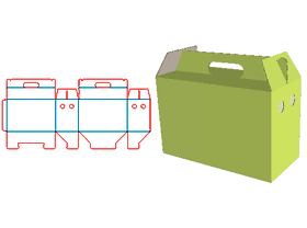 Hand-held boxes, fruit portable cartons, portable, lock-bottom reinforced gift box design, health care product spackaging, fruit packaging, with hand-held gift box, corrugated gift box, egg box, seafo