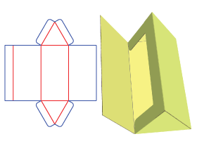 Prism sleeve,packaging box design